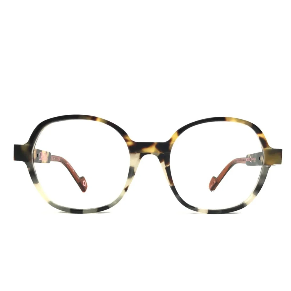 Etnia Barcelona Eyeglasses Frame CHROMA N42 HV Havana Honey Round 52-19-140